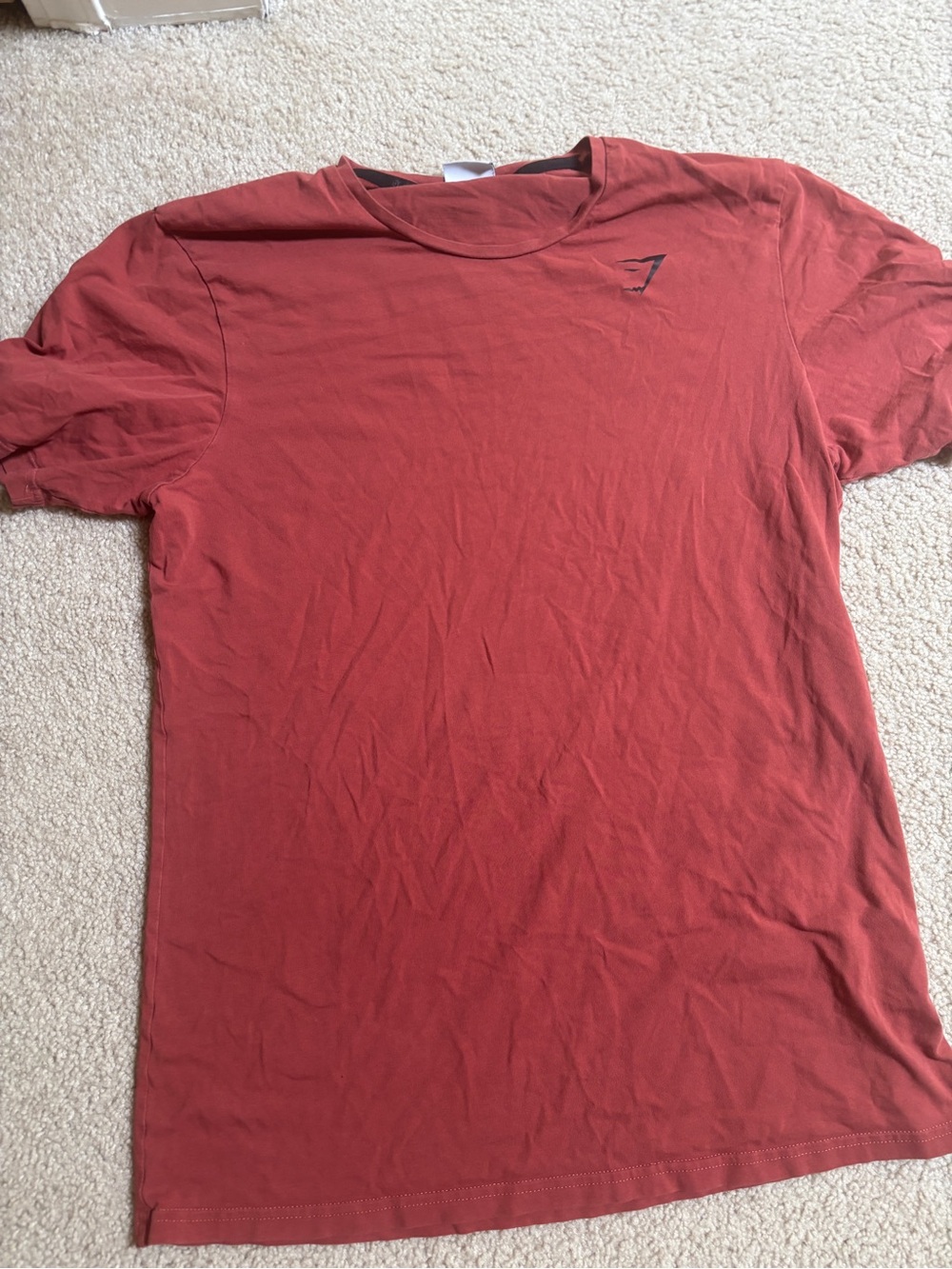 Gymshark Men's Rust Red Crew Neck Tee